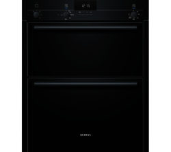 Siemens HB13NB621B Electric Built-under Double Oven - Black